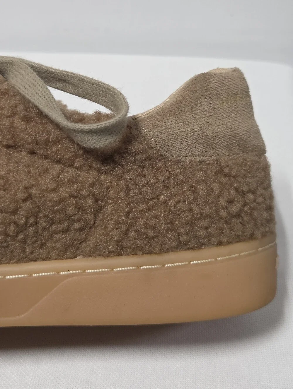 J/Slides Urban Sport Women’s Heidi Shearling/Suede Sneaker Brown Size-11